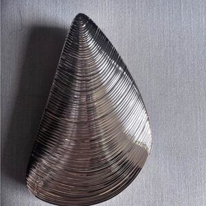 Silver Teardrop Clutch